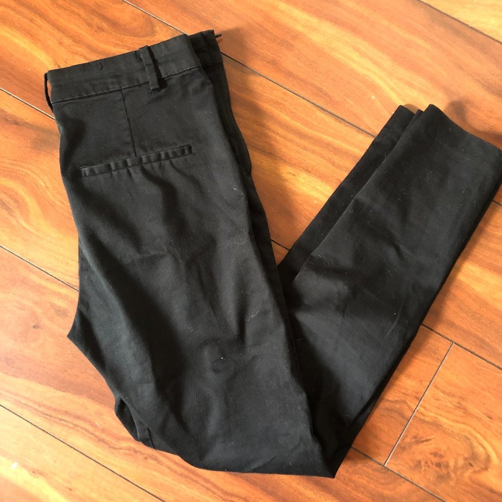 H&M Black straight leg dress pants